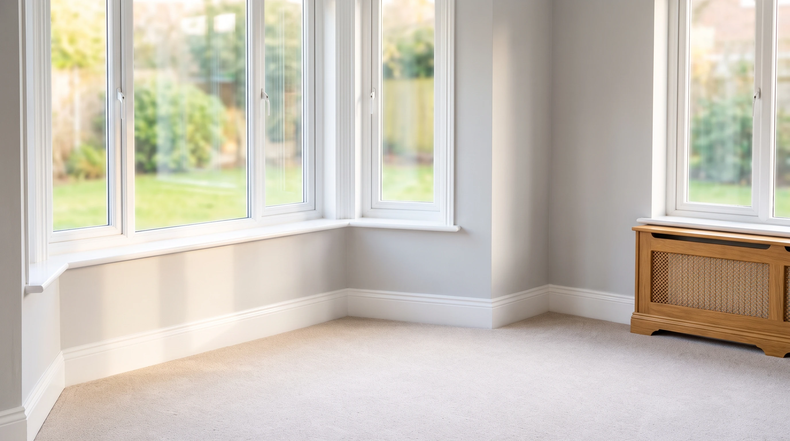 Empty, spotless rental property after an end of tenancy clean in Littleover
