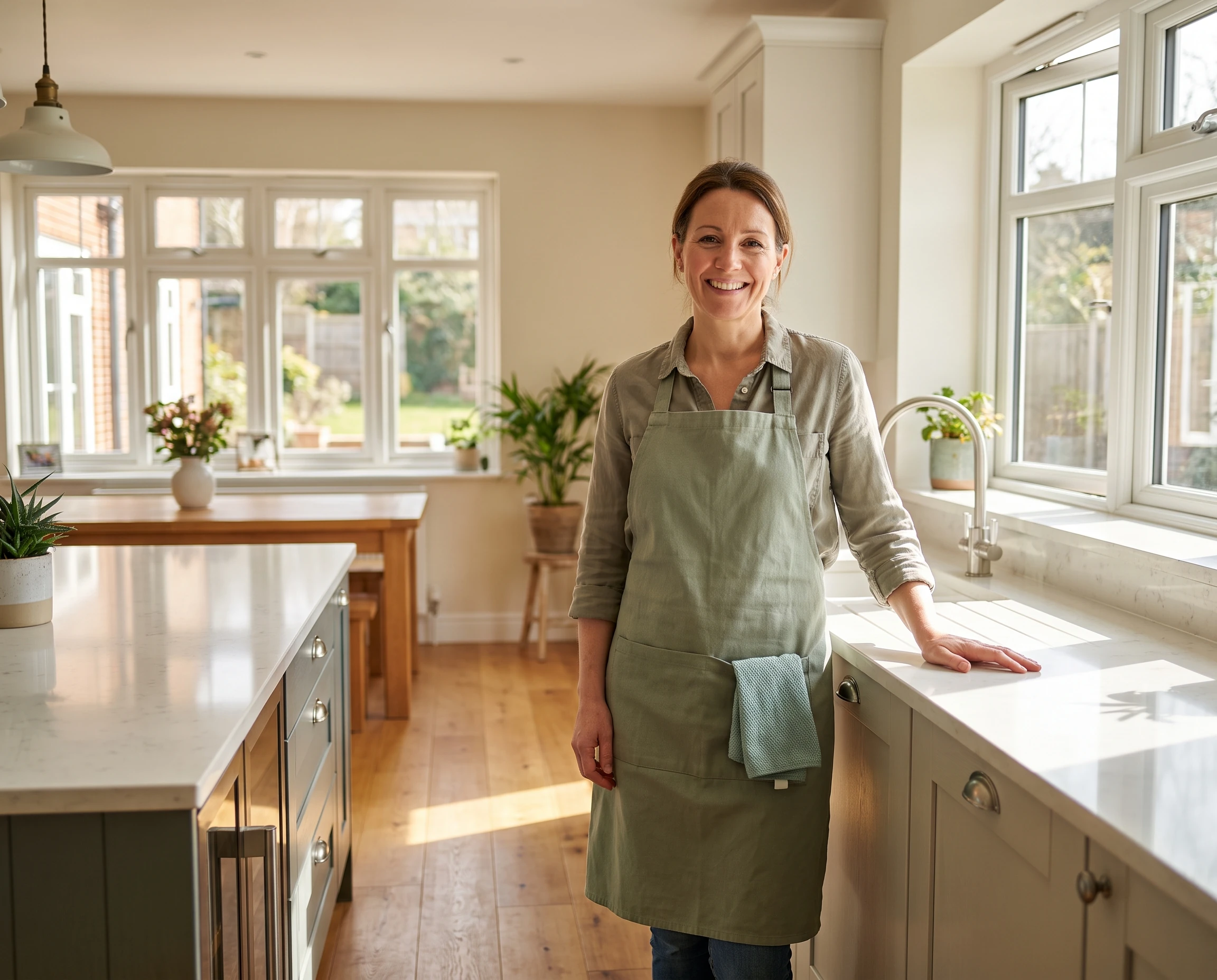 Cleaner brightening a Littleover family kitchen
